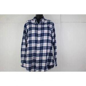 ladies JOHN ASHFORD plaid shirt size M